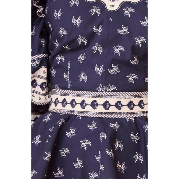 Hunter Bell Blayne Top- Blue Ditsy Floral US 2 - Picture 3 of 8